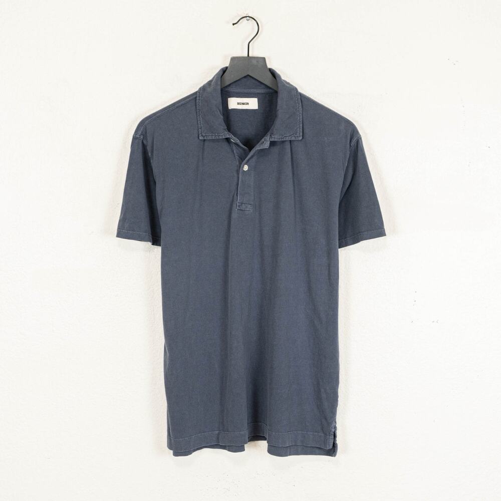 Buck Mason Men's Short Sleeve Polo Cotton jersey size Large